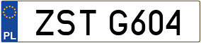 Trailer License Plate